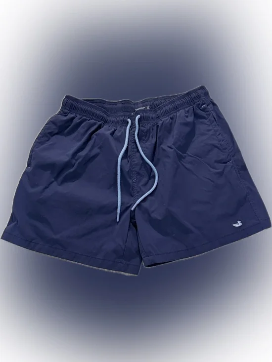 Southern Marsh Swim Trunks Men Medium Blue Duck Logo Elastic Waist Shorts - Picture 1 of 13